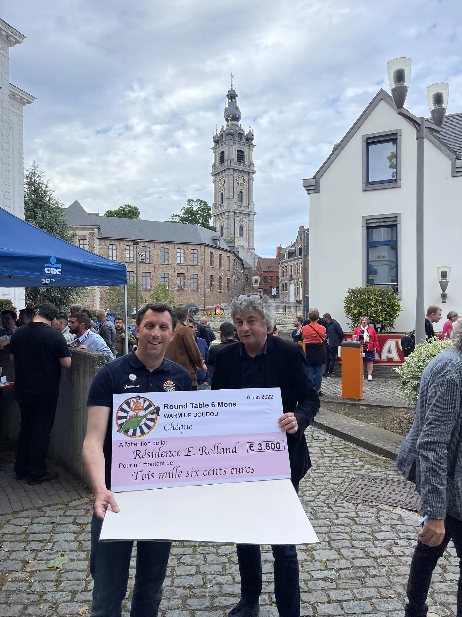 Remise des chèques du Warmup Doudou 2022