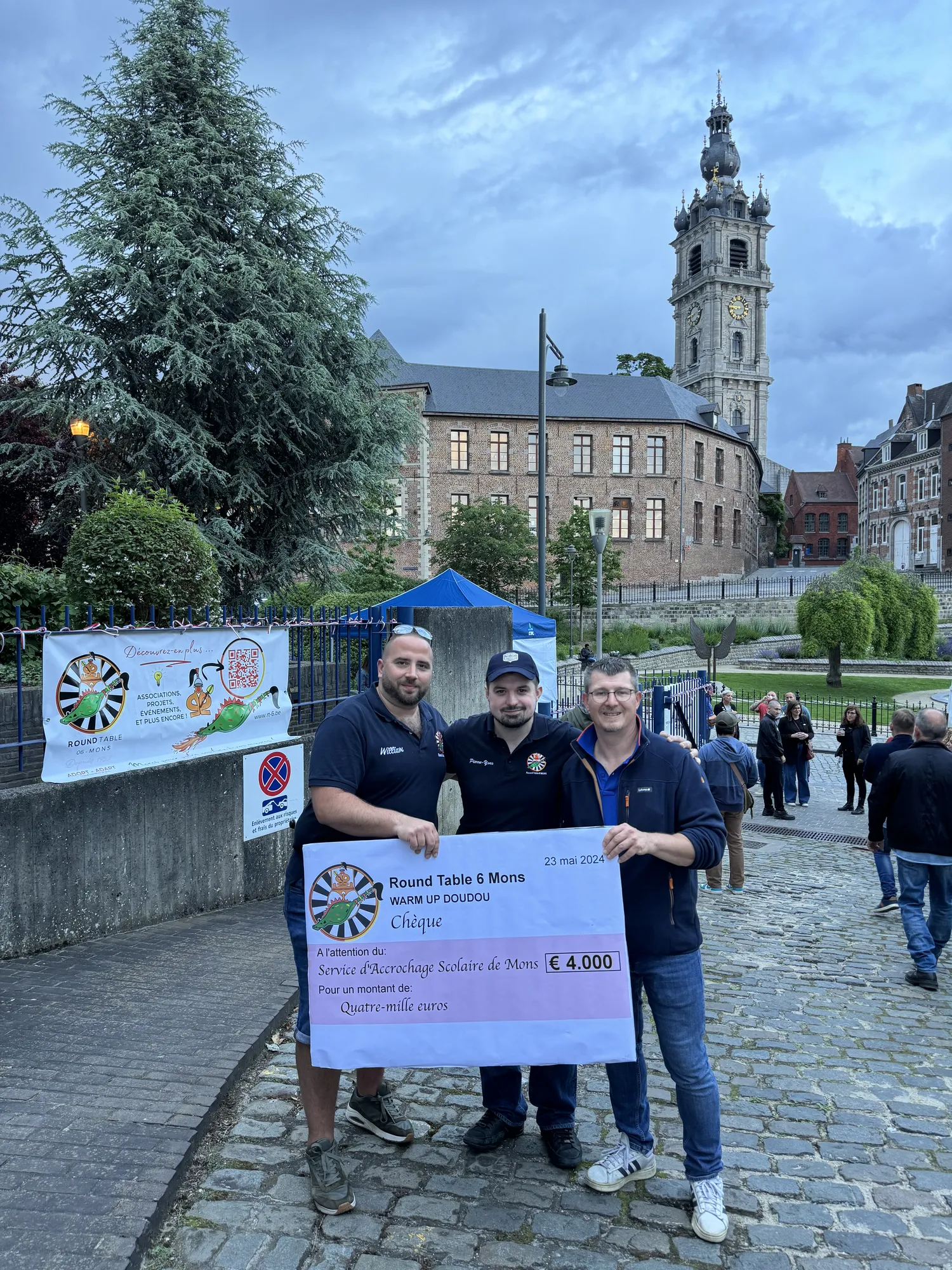 Remise des chèques du Warmup Doudou 2024